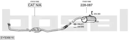 Система выпуска ОГ BOSAL купить