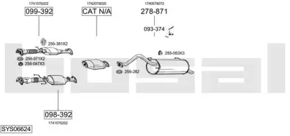 Система выпуска ОГ BOSAL купить