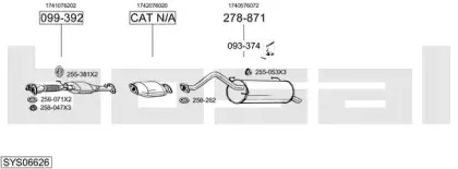 Система выпуска ОГ BOSAL купить