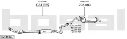 Система выпуска ОГ BOSAL купить