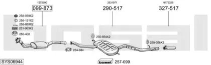 Система выпуска ОГ BOSAL купить