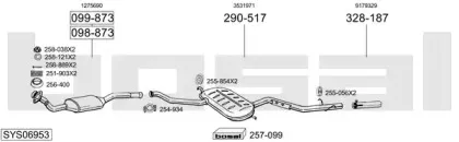 Система выпуска ОГ BOSAL купить