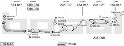 Система выпуска ОГ BOSAL купить