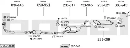 Система выпуска ОГ BOSAL купить