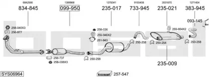 Система выпуска ОГ BOSAL купить