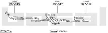 Система выпуска ОГ BOSAL купить