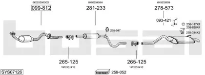 Система выпуска ОГ BOSAL купить