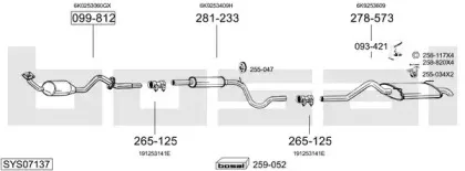 Система выпуска ОГ BOSAL купить