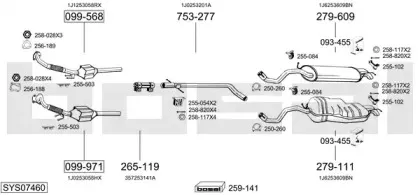 Система выпуска ОГ BOSAL купить