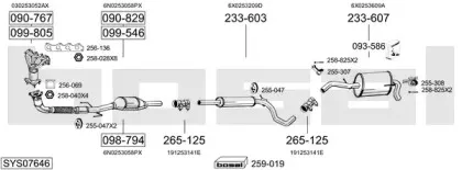 Система выпуска ОГ BOSAL купить