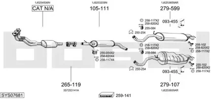 Система выпуска ОГ BOSAL купить