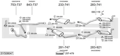 Система выпуска ОГ BOSAL купить