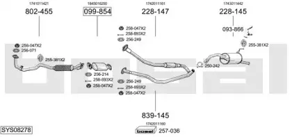 Система выпуска ОГ BOSAL купить