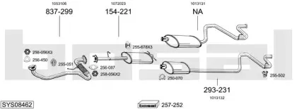 Система выпуска ОГ BOSAL купить