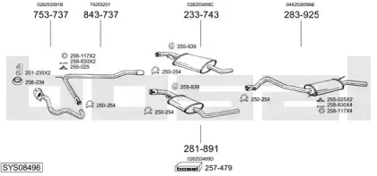 Система выпуска ОГ BOSAL купить
