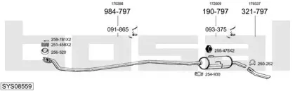 Система выпуска ОГ BOSAL купить