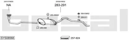 Система выпуска ОГ BOSAL купить