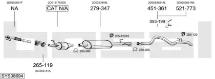 Система выпуска ОГ BOSAL купить