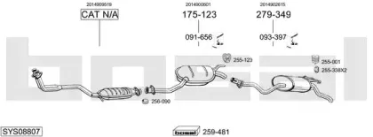 Система выпуска ОГ BOSAL купить