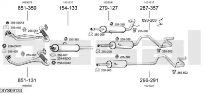Система выпуска ОГ BOSAL купить