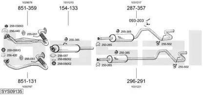Система выпуска ОГ BOSAL купить