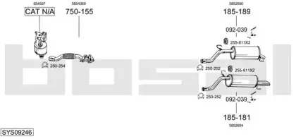 Система выпуска ОГ BOSAL купить
