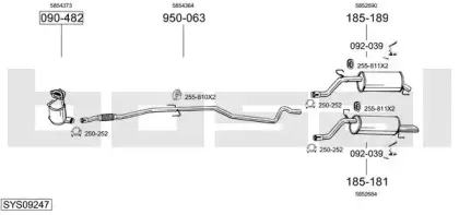 Система выпуска ОГ BOSAL купить