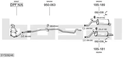 Система выпуска ОГ BOSAL купить