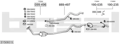 Система выпуска ОГ BOSAL купить
