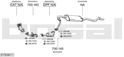 Система выпуска ОГ BOSAL купить