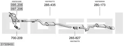 Система выпуска ОГ BOSAL купить