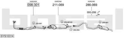 Система выпуска ОГ BOSAL купить