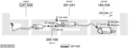 Система выпуска ОГ BOSAL купить