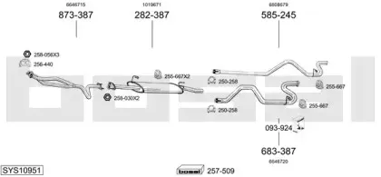 Система выпуска ОГ BOSAL купить
