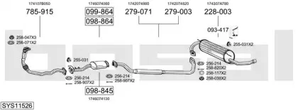 Система выпуска ОГ BOSAL купить