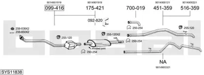 Система выпуска ОГ BOSAL купить