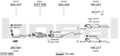 Система выпуска ОГ BOSAL купить