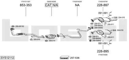 Система выпуска ОГ BOSAL купить