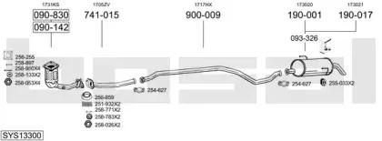 Система выпуска ОГ BOSAL купить