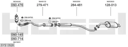 Система выпуска ОГ BOSAL купить