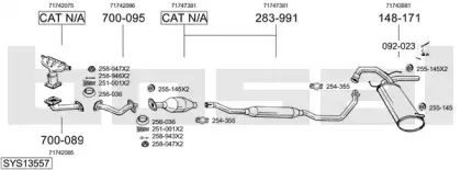 Система выпуска ОГ BOSAL купить
