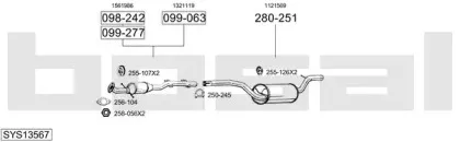 Система выпуска ОГ BOSAL купить