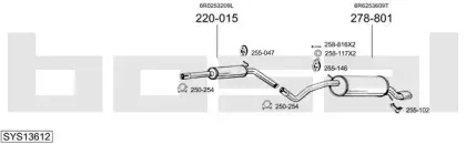 Система выпуска ОГ BOSAL купить