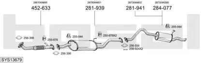 Система выпуска ОГ BOSAL купить