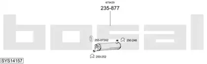 Система выпуска ОГ BOSAL купить