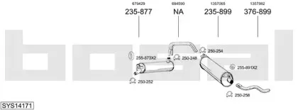 Система выпуска ОГ BOSAL купить
