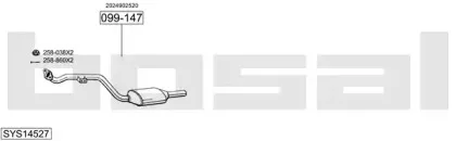 Система выпуска ОГ BOSAL купить