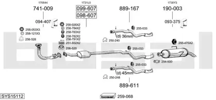 Система выпуска ОГ BOSAL купить