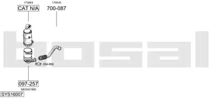 Система выпуска ОГ BOSAL купить