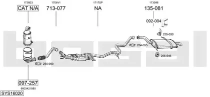 Система выпуска ОГ BOSAL купить